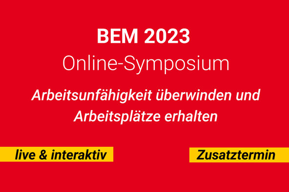Das BEM Online-Symposium der W.A.F. findet am 24. November 2023 statt