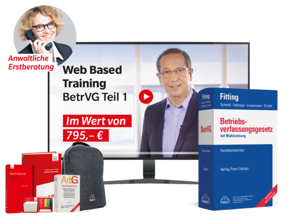 Das Starter-Set für Betriebsverfassungsrecht Teil 1 enthält kostenlose Beigaben zum Seminar