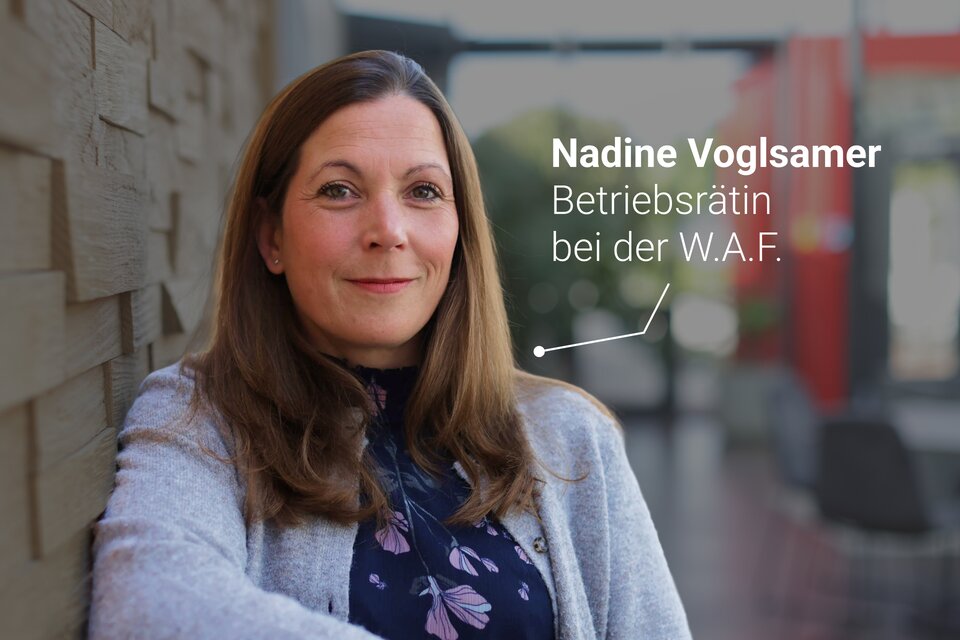 Nadine Voglsamer Betriebsrätin der W.A.F.