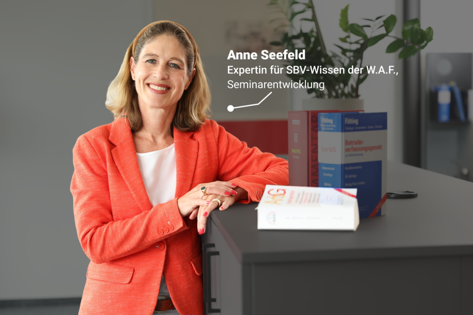 Bild von Anne Seefeld, Expertin für SBV-Wissen bei der W.A.F.